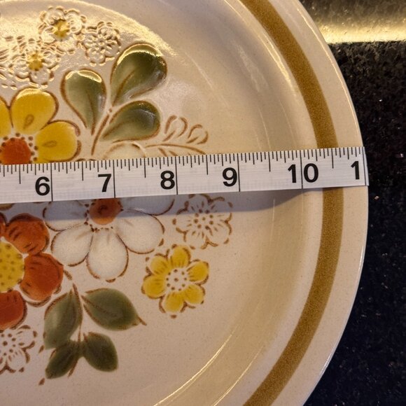 Vintage 11'' dinner plate / Decorated Pebble Stone exclusively for Sigma - Picture 5 of 6